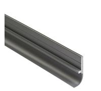 MeevrgR Striscia di guarnizione flessibile per la parte inferiore della porta, 90 x 4 cm, in silicone, adatta per bagno e casa, una gamma più ampia di guarnizioni isolanti acustiche più forti (grigio)