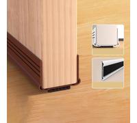 MeevrgR Striscia di tenuta per la parte inferiore della porta, adatta per la casa, blocca efficacemente la polvere e il rumore del flusso d'aria, toppa senza tracce grazie alla misurazione manuale