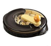 MeevrgR Strumento per pollo tirato a mano con rotazione a 360, separatore di carne resistente per uso in cucina, denti densi per triturare uniformemente, fondo antiscivolo, blu (nero)