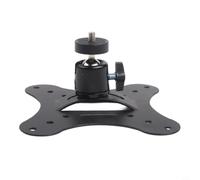 MeevrgR Supporto da parete per proiettore, resistente, con rotazione di 360 gradi, adatto per mini dispositivi DLP, home theatre, scuola, ufficio, struttura in metallo, colore nero