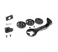 MeevrgR Supporto per computer da bicicletta, supporto GPS in ABS nero per Garmin, per Wahoo, per Bryton, compatibile con Trek Madone SLR7/9, include staffa, basi, viti, chiave (lunga)