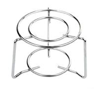 MeevrgR Supporto per fornello da caffè in acciaio inossidabile per moka e bollitori, supporto portatile per fornello a gas che fornisce un supporto stabile e un maggiore calore per cucinare all'aperto