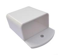 MeevrgR Supporto per telecomando con montaggio a parete, organizer autoadesivo per AC, TV, controller di gioco, plastica robusta, 6,3 x 3 x 10 cm, adatto per la decorazione della casa (bianco)