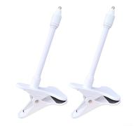 MeevrgR Supporto portatile a morsetto per baby monitor, 2 pezzi, compatibile con più modelli per una comoda visualizzazione (bianco)