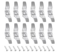 MeevrgR Tacchetti per il trattamento delle finestre, in plastica trasparente, 12 pezzi, adatti per la casa, questi tacchetti offrono una maggiore resistenza