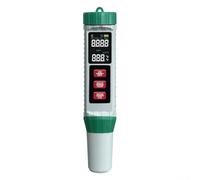 MeevrgR Tester di qualità dell'acqua 5 in 1 - Misuratore di pH/salinità/temperatura Display retroilluminato Calibrazione automatica per piscine, acquari e per coltura idroponica