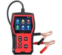 MeevrgR Tester per batterie da 2,8 pollici con schermo a colori per piombo-acido da 12 V/24 V, test di tensione, CCA, capacità e resistenza interna con rapporto QR, multilingue