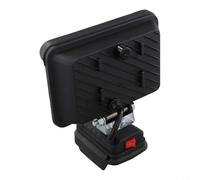 MeevrgR Torcia elettrica esterna per batteria agli ioni di litio da 18 V con ricarica USB, lampada da lavoro per studio o uso sul campo, materiale ABS, testa girevole (C)