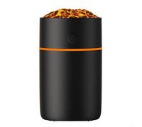 MeevrgR Umidificatore idratante con illuminazione LED colorata, funzionamento silenzioso da 230 ml, per creare un'atmosfera nutriente per casa, ufficio e auto (nero)