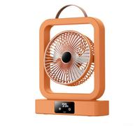 MeevrgR Ventilatore telescopico pieghevole regolabile in altezza - Ventilatore portatile da pavimento con telecomando, funzionamento silenzioso, timer 4 ore, alimentato a batteria, per camera da letto