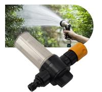 MeevrgR Water Foam Pot 100 ml per tubo da giardino lancia lavaggio auto schiuma con interruttore autonomo e 2 connettori, nero + giallo