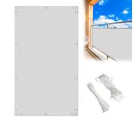 MEEYI Copri Ringhiera Balcone Esterno 3x18m, Frangi-Vista Balcono Impermeabile Opaco Telo Ombreggiante Occhiellato Facile da Pulire per Terrazza Esterno, Bianco