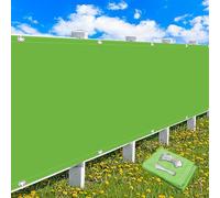 MEEYI Frangi-Vista Balcone Ringhiera 1.5x2.5m, Telo Frangi-Vista Prova di Muffa Telo Ombreggiante Occhiellato Robusto e Bello per Balcone Giardino, Verde