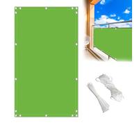 MEEYI Telo Frangi-Vista Recinzione Giardino 1x6.5m, Frangivento da Esterno Schermo Privacy Rete Ombreggiante Disponibile in Vari Colori per Ringhiere di Appartamenti, Verde