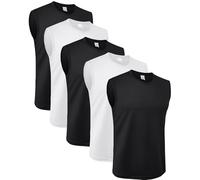 MEEYTOO Canotte Uomo,Maglie Senza Maniche Palestra T Shirt Asciugatura Rapida Sportiva per Corsa Ciclismo Fitness Vest