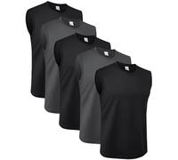 MEEYTOO Canotte Uomo,Maglie Senza Maniche Palestra T Shirt Asciugatura Rapida Sportiva per Corsa Ciclismo Fitness Vest