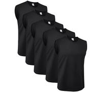 MEEYTOO Canotte Uomo,Maglie Senza Maniche Palestra T Shirt Asciugatura Rapida Sportiva per Corsa Ciclismo Fitness Vest