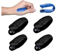 MEFESE Sugar Control LI4 Acupressure Point Clip, Clip to Lower Blood Sugar, Acupressure Hand Pressure Point Clip Migraine Relief Clip for Migraine Tension Anxiety Pain Relief (Color : Black-4pcs)