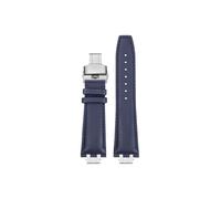 Mefloar Adatto for Maurice Lacroix AIKON AI6007 AI6008 AI6058 AI6038 1018 Cinturino for orologio in pelle/nylon(G Blue Siver-Siver,For AI6008)