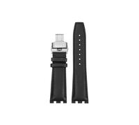 Mefloar Adatto for Maurice Lacroix AIKON AI6007 AI6008 AI6058 AI6038 1018 Cinturino for orologio in pelle/nylon(D Black-silver,For AI6007)