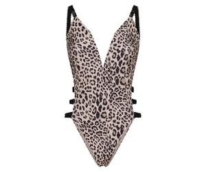 Mefui Costume da bagno Monokini 'scrub' Stampa Leopardato Marrone Donna