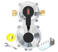 MEFUN Regolatore di gas propano LP a 2 stadi di cambio automatico con supporto valvola Caratteristiche di commutazione automatica da serbatoio propano vuoto a pieno regolatore doppio serbatoio propano