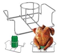 MEFUWXTE Arrosto di Pollo, portapollo in lattina di Birra, in Acciaio Inox di Alta qualità, con Manico, per Grill all'aperto, Barbecue, affumicatore e Forno
