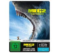 Meg 2 The Trench / La Profondità 4K blu ray+ ray Limitata steelbook Nuovo &