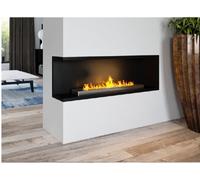 Mega 150 incasso bruciatore unico vetro 155 x40 Camino bifacciale apert sinistra [EEK: A]