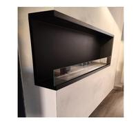 Mega 150 SINISTRO da incasso con bruciatore unico 155 x40,5x16 cm con Vetro bio