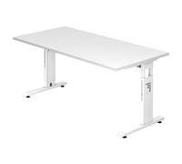 MEGA 16 W | Scrivania - 160x80 regolabile in altezza Bianco/Bianco