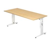 MEGA 19 W - 180x80 regolabile in altezza Acero/Bianco