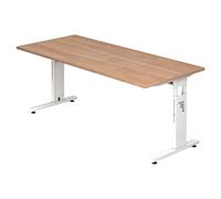 MEGA 19 W - 180x80 regolabile in altezza Noce/Bianco