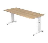 MEGA 19 W - 180x80 regolabile in altezza Quercia/Bianco