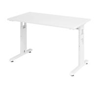 MEGA 612 W | Scrivania 120 x 67 regolabile in altezza Bianco/Bianco