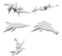 Mega Aerodactyl Pokemon Modello Figurina Stampata 3D Statua da Collezione