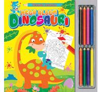 Mega album dinosauri. Ediz. illustrata. Con matite
