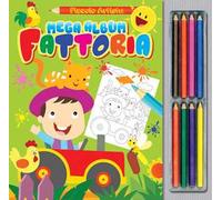 Mega album fattoria. Ediz. illustrata. Con matite