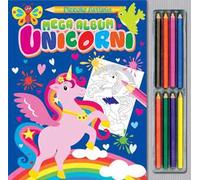 Mega album unicorni. Ediz. illustrata. Con matite