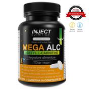 Mega ALC Acetil L- Carnitina 100 COMPESSE DA 1000MG INJECT NUTRITION