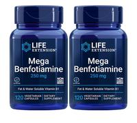 Mega Benfotiamina 250Mg Life Extension 2X120 Caps