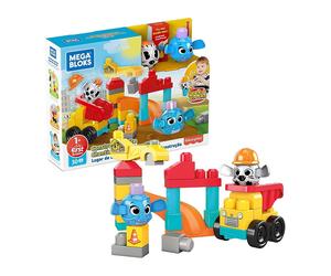 Mega Bloks BubÃ¹ Cuccioli al Cantiere, 30 Blocchi da Costruzione
