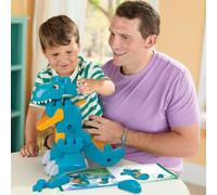 Mega Bloks Build & Chomp Mon Dino 3 In 1 T-rex, Drago e Pterodattilo 25 pezzi
