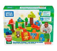 Mega Bloks First Builders Amici del Bosco Bio Contiene 70 Blocchi da Costruzione