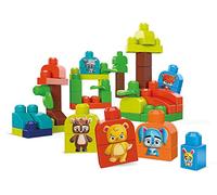Mega Bloks First Builders Amici del Bosco Bio, Contiene 70 Blocchi da Costruzione, Eco-Sostenibili, Giocattolo per Bambini 1+ Anni, GMB63
