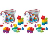 Mega Bloks First Builders™ Sacca Eco Blocchi Grandi Blu per Bimbi (Confezione da 2)