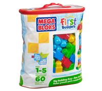 Mega Bloks - Big Costruzione Borsa Blu - 60 Pezzi