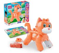 Mega Bloks - Gattino Gioca con Me, Gatto da Costruire con 25 Blocchi di Grandi Dimensioni e Ruote funzionanti, Si trasforma Anche in Volpe o in Leone, 3+ Anni, JMK86