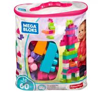 mega bloks grande borsa con 60 mattoncini grandi, rosa