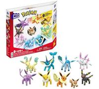 MEGA BLOKS - Mega Pokemon Action Figure Building Toys Per Bambini, Every Eevee Evolution Con 470 Pezzi, 9 Personaggi Posizionabili, Idea Regalo